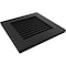 Ekena Millwork 12"W x 12"H True Fit PVC Louver Shutters Sample, Black SAMPLE-TFPLVBL - alternate 3